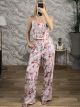 Floral Corset Top Set-54549/Pink