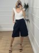 Soft Denim Long Shorts/Dark Blue