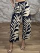Cotton Highwaist Pants-3699/Navy Blue