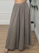 See Through Oversized Pants/Taupe