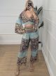 Silk Wide Sleeves Set-24KS03/N4