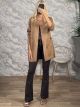 Soft Suede Coat-9045/Beige