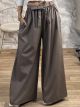 Eco Leather Super Wide Pants/Mocha