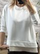 Double Viscose Zippers Sweatshirt-SS/White
