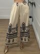 Wide Boho Pants-26426/Ecru