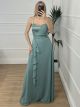 Maxi Ruffle Lace Dress/Mint