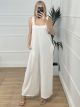 Back Bow Jumpsuit/White