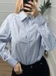 Strass Striped Shirt/L.Blue