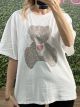 Bear & Heart Strass T-Shirt/White