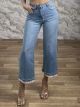 Z-Lace Denim Pants-7367/Blue