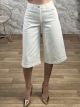 Denim Long Shorts-3812/White
