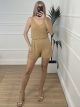 Lurex Shorts Set/Gold