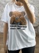 SURPRISE MOMENT Strassed Cotton T-Shirt/White