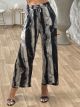 High Waist Pants-7539/Lines