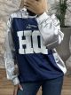 Metallic Hoodie-30100/Blue
