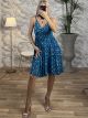 Silk Mini Dress Golden Cracks-2515/N6