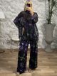 Oversized Shirt GoldenThread Set/Purple