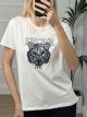 T-shirt Tiger Sequins/White