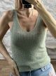 Knitted Lurex Top-8801/Light Green