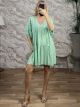 Super Soft Mini Dress-17087/Mint