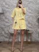 Kippur Strassed Shorts Set-6060/Yellow