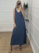 Ve Elastic Rip Dress/Blue