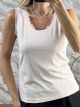 Lace Rip Elastic Top-33049/Vanilla