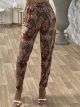 Lahuri Elastic Pants/Burgundy
