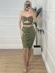 Glow SET Skirt MONOChrome-2/Khaki