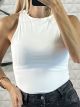 Halter Bodysuit/White