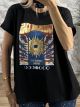 Oversized Rever T-shirt/Cosmos-Black