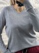 Strassed Ve Sweater-1757/Grey