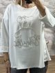 Pearly Teddy Sweatshirt-NEW/White