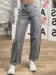 Mom Fit Jeans-7117/Grey