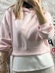 Soft Elastic Layers Sweatshirt/Pink