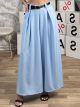 Super Wide Belt Pants-3263/Ciel
