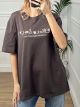 Oversized Glitter T-shirt/Dark Grey