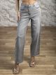 Z-Straight Denim Pants-7228/Grey
