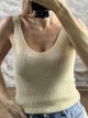 Knitted Lurex Top-8801/Yellow