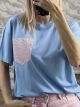 Leo StrassedPocket T-Shirt-10892/Ciel