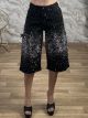 Strassed Oversized Long Shorts-2268/Black