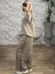 Double Leopard Stripes Set-26582/Beige