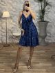 Silk Mini Dress Golden Cracks-2515/N7