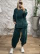 Casual Cord Aladdin Viscose Set/Emerald Green