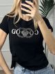 T-shirt Circles&Heart/Black