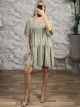 Super Soft Mini Dress-17087/L.Khaki