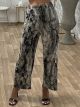 High Waist Pants-7539/Marble