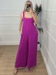Back Bow Jumpsuit/Magenta
