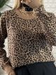 Oversized Leopard Sweater/Camel