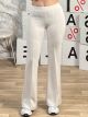 Soft Elastic Cabbana Pants/Ecru